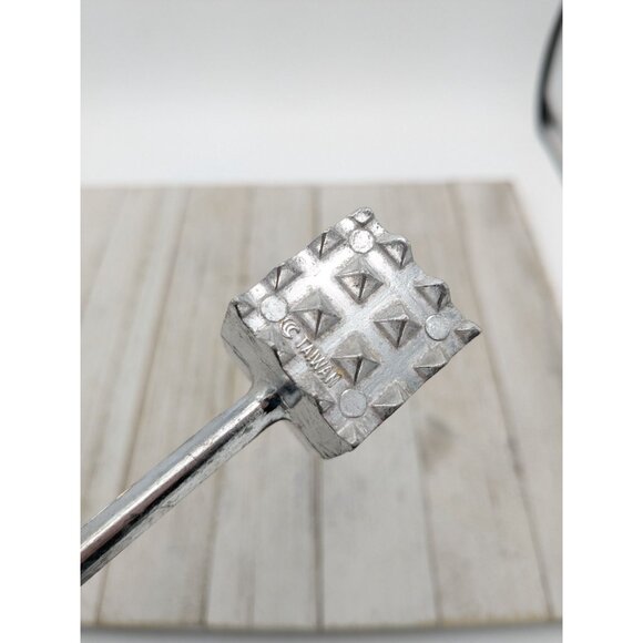 Aluminum #1 Meat Tenderizer Double Textured Sides 8" Taiwan - Picture 7 of 7